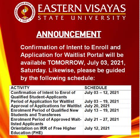 evsu portal confirmation|CONFIRMATION FOR INTENT TO .